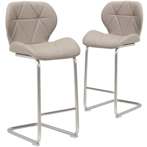 66cm Sven Faux Leather Barstools (Set of 2)